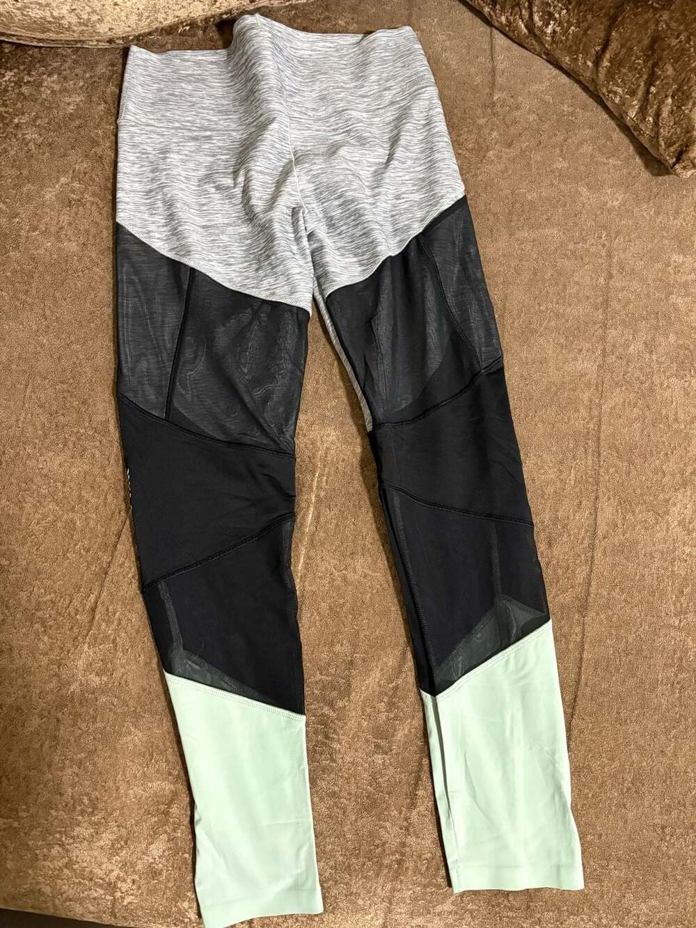 Victoria's Secret PINK Bonded High-Rise Mesh Paneled Leggings
